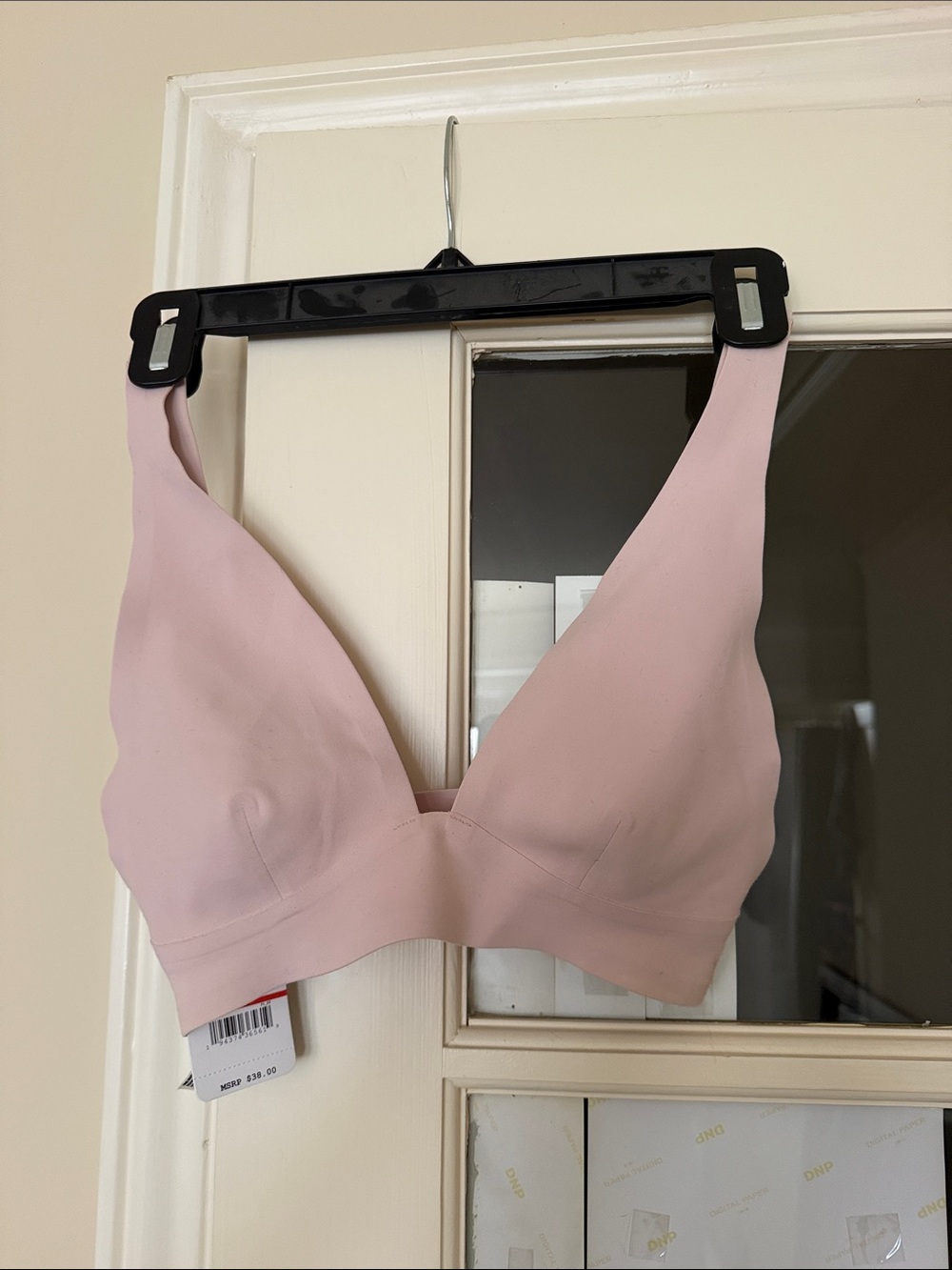 Free People Dusty Blush Wireless V-Neck Bralette